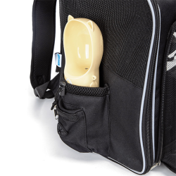 Nobleza juoda kuprinė šunims ir katėms, 32x30x42 cm