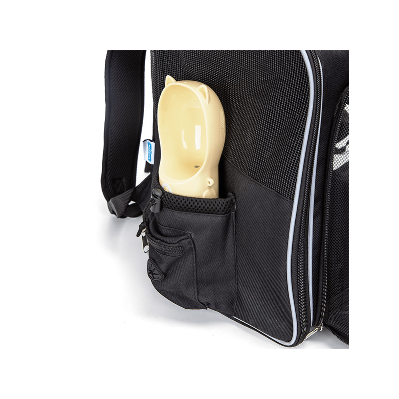 Nobleza juoda kuprinė šunims ir katėms, 32x30x42 cm