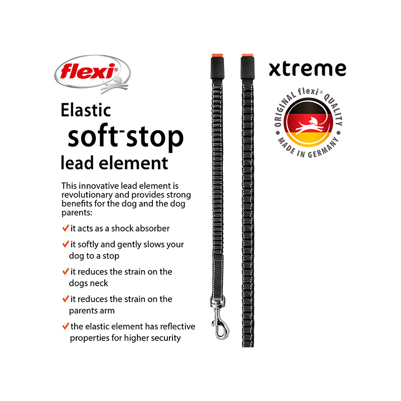 Flexi Xtreme juostinis, oranžinis pavadėlis šunims, M, 5 m