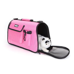 Nobleza rožinis kelioninis krepšys katėms, 45x26x20 cm