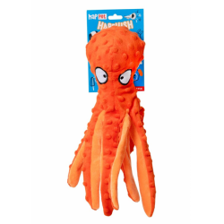 Happet oranžinis pliušinis aštuonkojis žaislas šunims, 31 cm