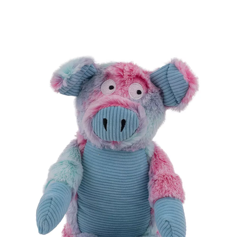 Hap mėlynas pliušinis paršelis žaislas šunims, 33 cm