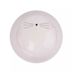 Hap keraminis baltas dubenėlis katėms, 215 ml