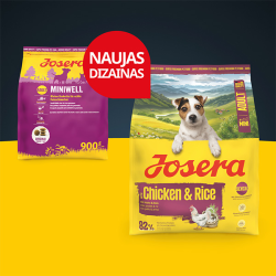 Josera Mini Chicken&Rice sausas maistas šunims, 900 g