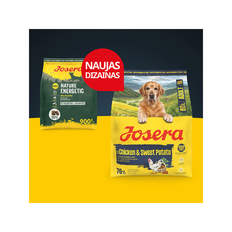 Josera Medi/Maxi Chicken&Sweet Potato sausas maistas šunims, 12,5 kg