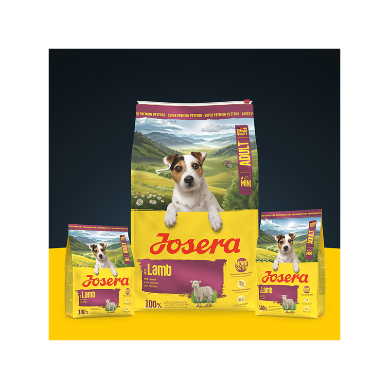 Josera Mini Lamb sausas maistas šunims, 900 g