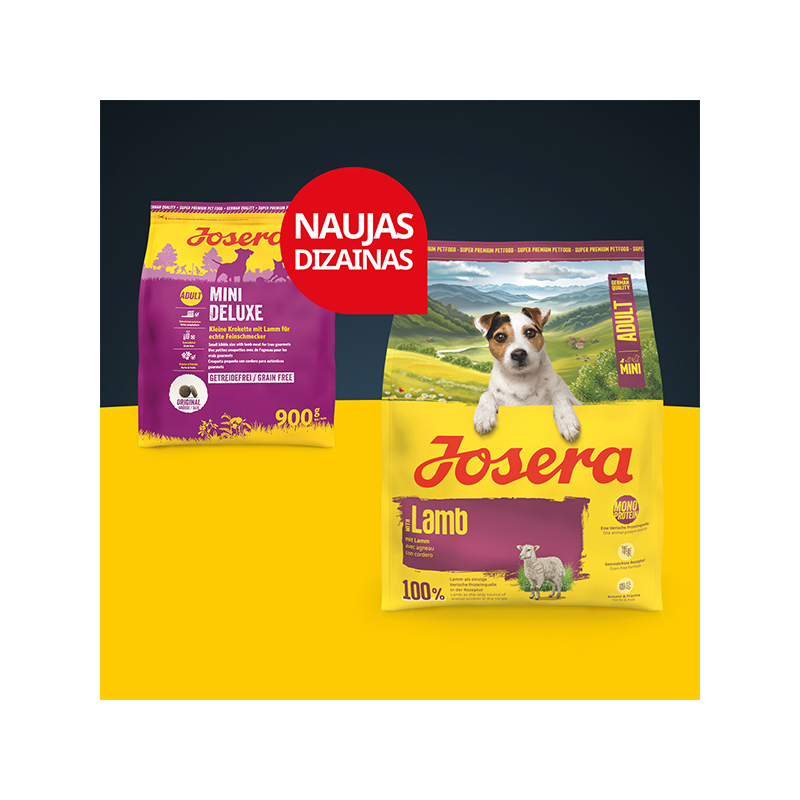 Josera Mini Lamb sausas maistas šunims, 900 g