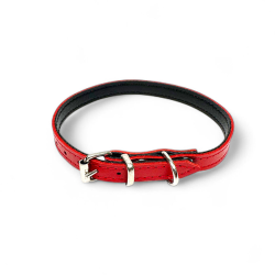 Fleksas raudonas, odinis...