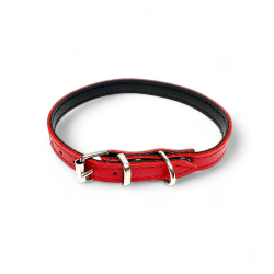 Fleksas raudonas, odinis...