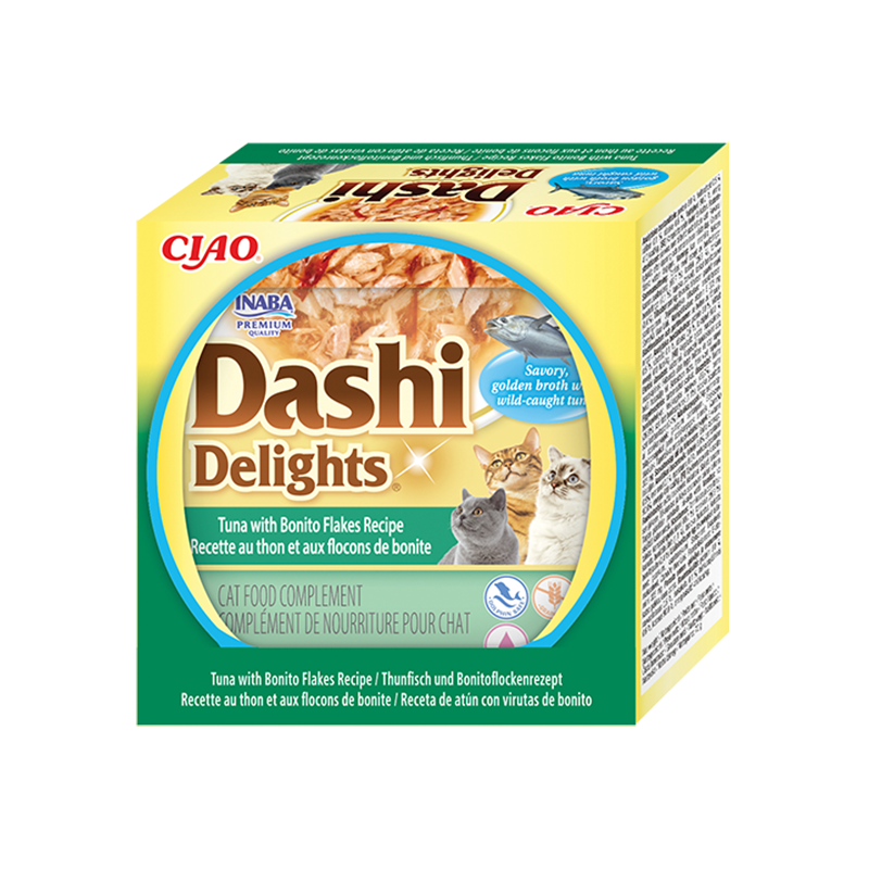 Ciao Dashi Delights tunas su džiovinta žuvimi sultinyje katėms, 70 g
