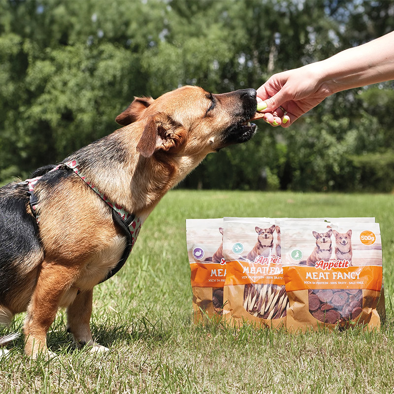HAP Meat Fancy ėrienos juostelės skanėstai šunims, 100 g