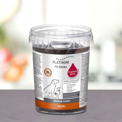 Platinum Fit-Sticks lazdelės su vištiena ir ėriena šunims, 300 g