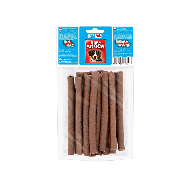 Happet Beef Stick jautienos lazdelės skanėstai šunims