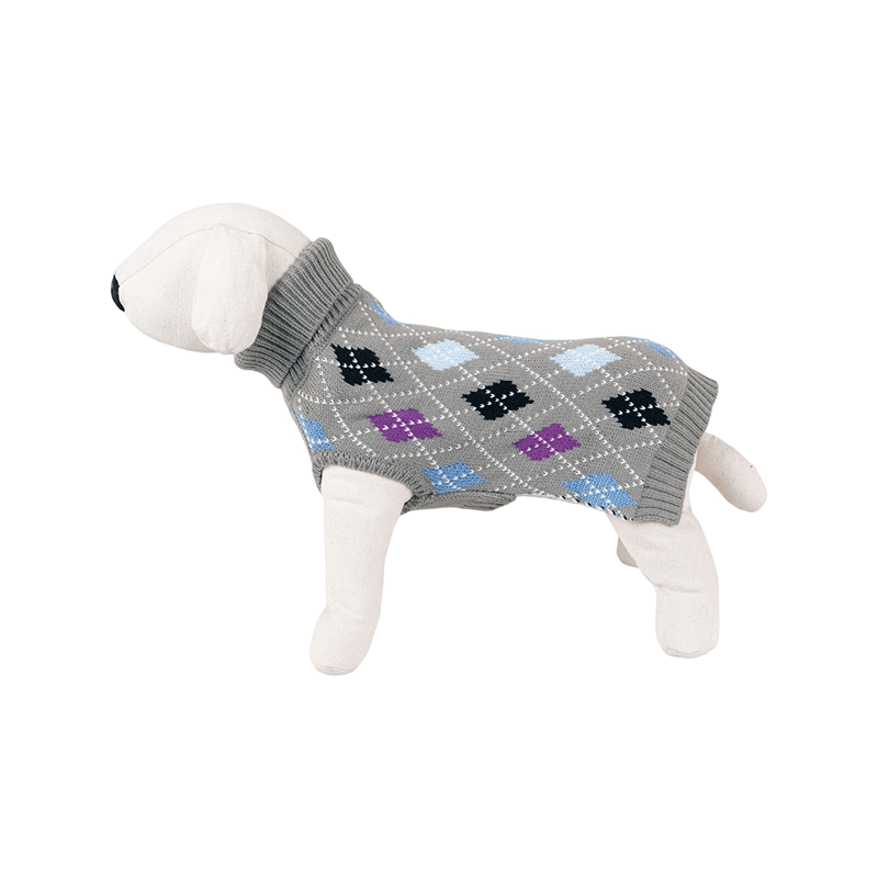 Happet pilkas megztinis šuniui, 40 cm