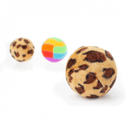 Happet kamuoliukas su barškučiais žaislai katėms, 1 vnt.