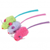 Happet Mice Set spalvotų pelyčių rinkinys žaislai katėms