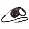 Flexi New Classic Cord juodas pavadėlis šunims, S